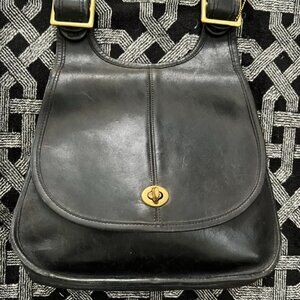Vintage Coach saddle bag purse